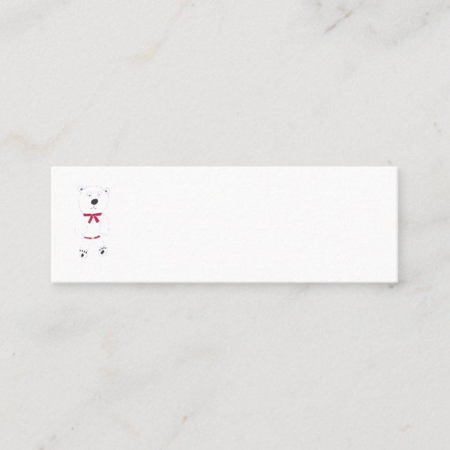 Barry Bear Mini Cartes de visite (Devant)