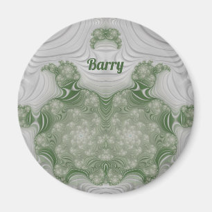 BARRY ~ Blanc et Vert ~ Magnet de design étonnant