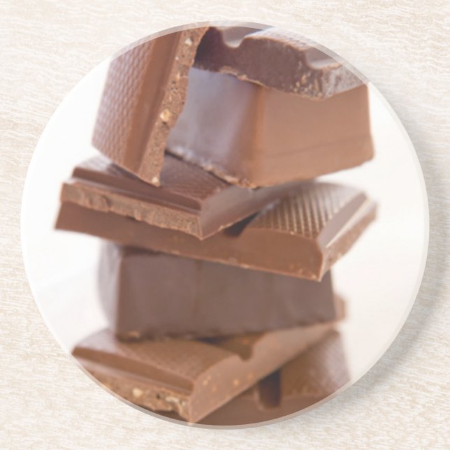 Bars à bonbons au chocolat Dessous de verre en grè (Devant)