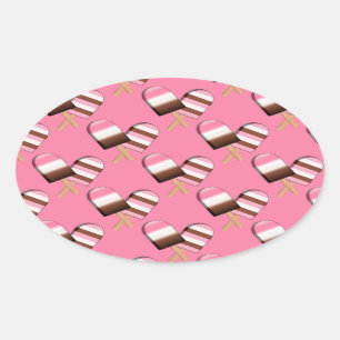 Bars à crème glacée napolitaine 01-OVAL STICKERS