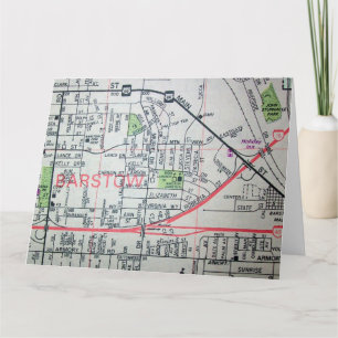 Barstow, CA Carte Vintage