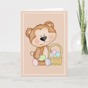 Bart Teddy Bear aime Carte de voeux de Pâques
