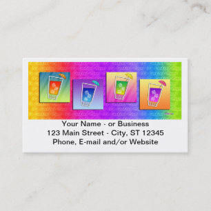 Bartender, Carte de visite de cocktails