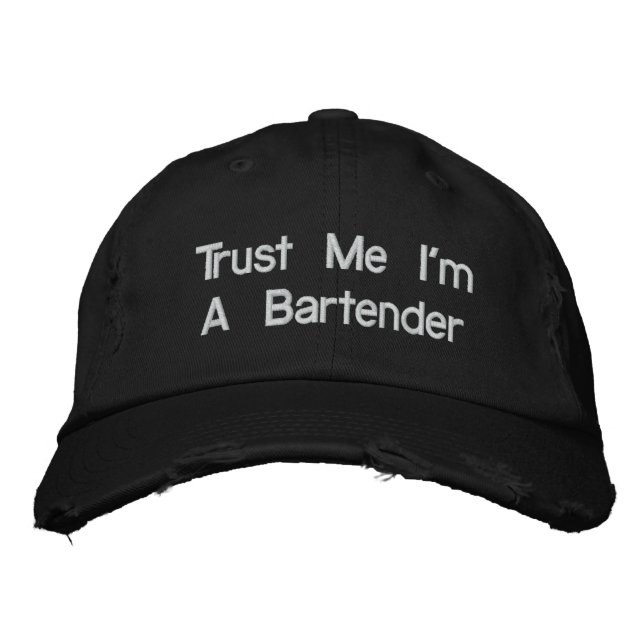 Bartender Casquettes - Faites-moi confiance Je sui (Devant)