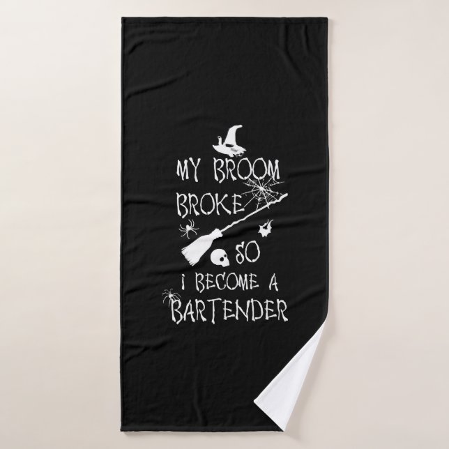 Bartender Halloween (Serviette de bain)
