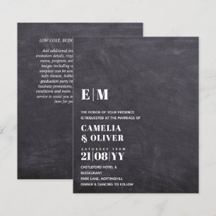BAS BUDGET Tout-en-1 moderne Gras Texte Mariage