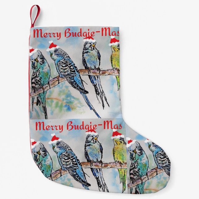 Bas Budgies Joyeux Budgiemas Chaussette de Noël (Devant)