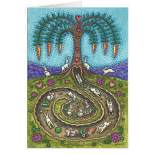 BAS TROU DE RABBIT REMARQUE CARTE DE RECONNAISSANC