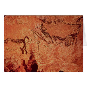 Basculez la peinture d'une scène de chasse,