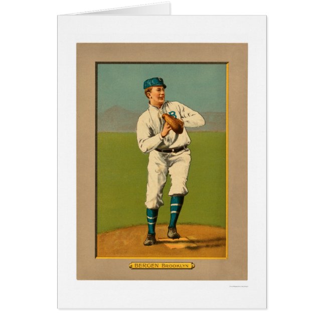 Base-ball 1911 de Bill Bergen Dodgers (Devant)