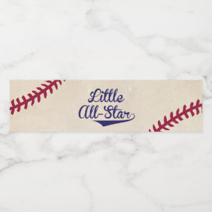 Base-ball "peu" étiquettes All-Star de bouteille