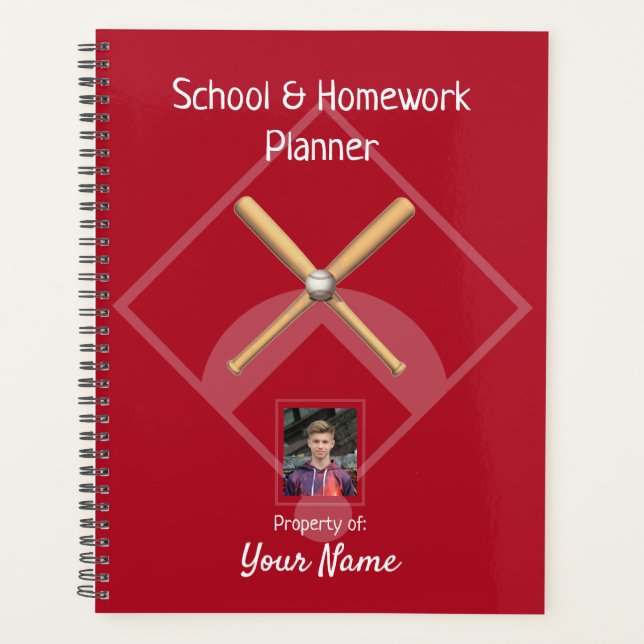 Base-ball - Planificateur scolaire - HAMbyWG (Devant)