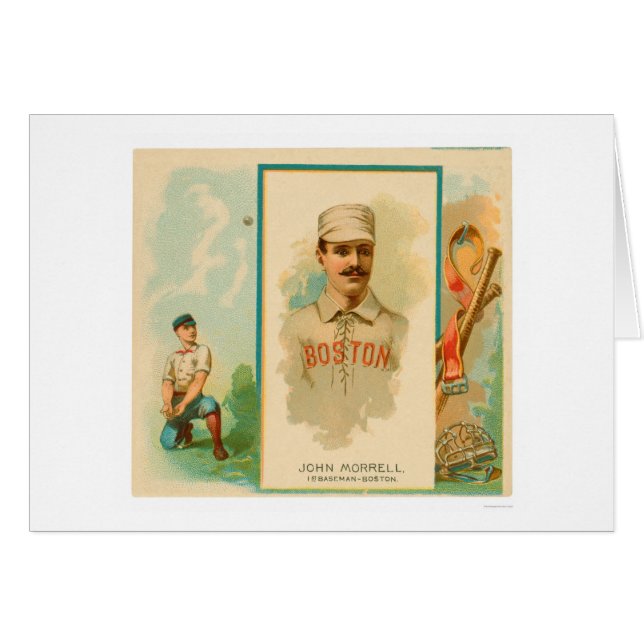 Base-ball rare 1888 de John Morrell (Devant horizontal)