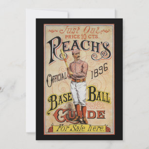 Base-ball sportif vintage, illustration de la couv