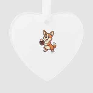 Base-ball vintage Chien Corgi Attrapeur Dessin Ani