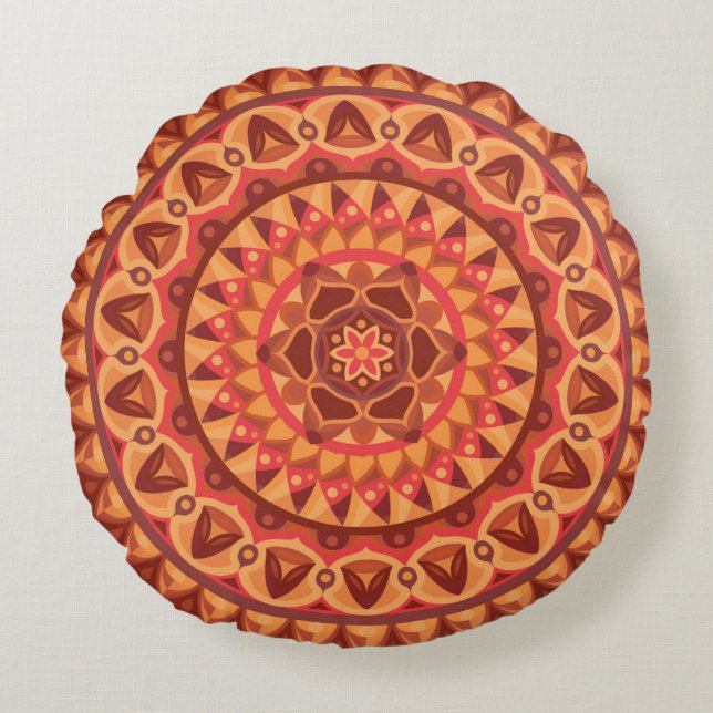 Base Borne Mandala Coussin rond (Devant)