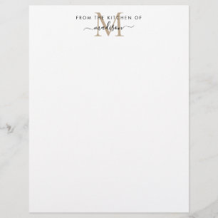 Base de la cuisine de l'or Monogram Recette