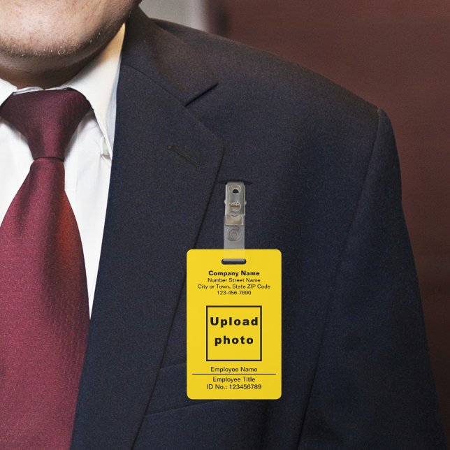 Basé sur le texte avec badge jaune photo de l'empl (Créateur téléchargé)