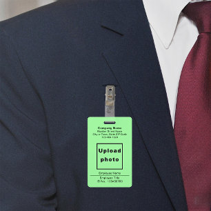 Basé sur le texte avec photo de l'employé Badge ve