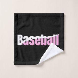 Baseball Abstrait Swish - Girly Word Art