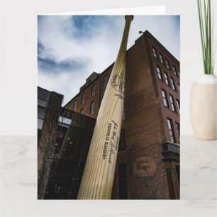 BASEBALL ANNIVERSAIRE LOUSIVILLE CARTE DE SALUT