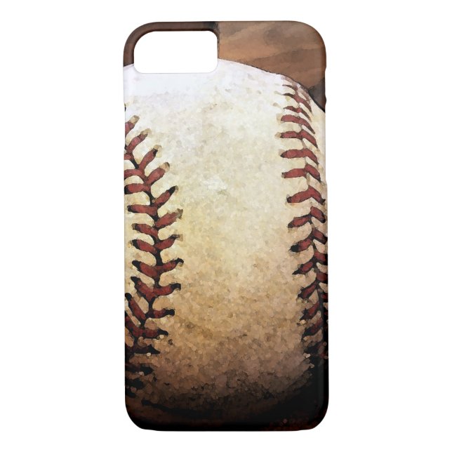Baseball Artwork iPhone 7 Coque (Dos)