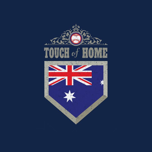 BASEBALL AUSTRALIE ANCESTRY HOME T-Shirt (Créateur téléchargé)