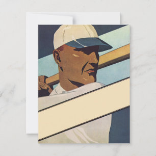 Baseball Batteur Vintage Sport, Art Stylisé