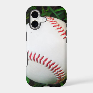 Baseball blanc avec points rouges