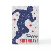 Baseball Bonne carte d'anniversaire avec garçon en