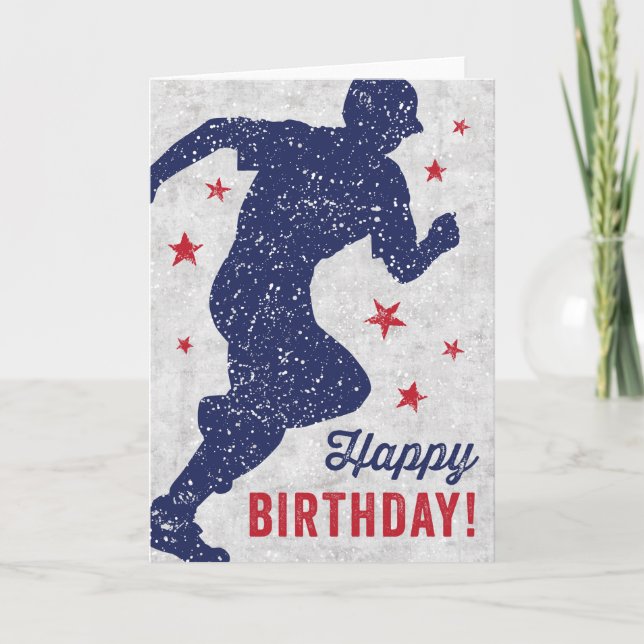 Baseball Bonne carte d'anniversaire avec garçon en (Devant)