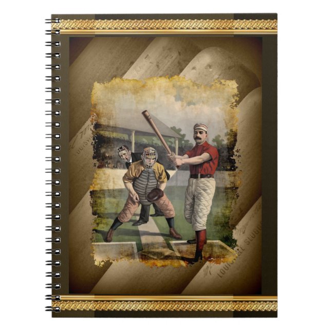 Baseball : Carnet Vintage (Devant)
