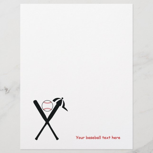 Baseball croisé chauves-souris et casquette noir,  (Devant)