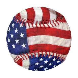 Baseball Drapeau américain patriotique balle de jeu américa