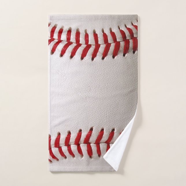 Baseball et Softball Couture Rouge (Serviette à main)