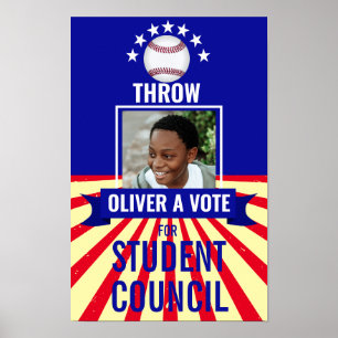 baseball Jeter un vote Sports-Theme Voting Poster