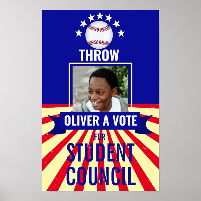 baseball Jeter un vote Sports-Theme Voting Poster (Devant)