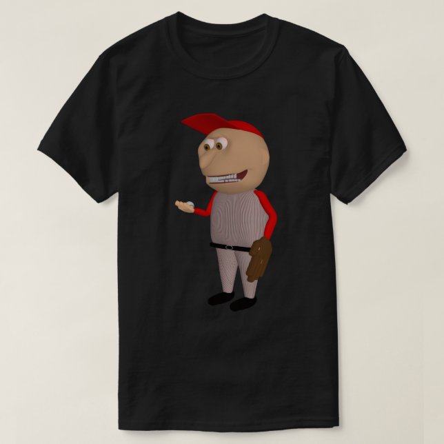Baseball Johnny (Red Fielder) T-shirt (Design devant)
