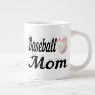 Baseball Maman mi-texte Géant Café Mug