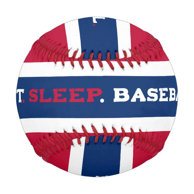 Baseball Manger. Dormir. Balle de baseball. Balle de baseba (Devant)