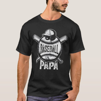 Baseball Papa T-Shirt Coach Père_s Day Chemise