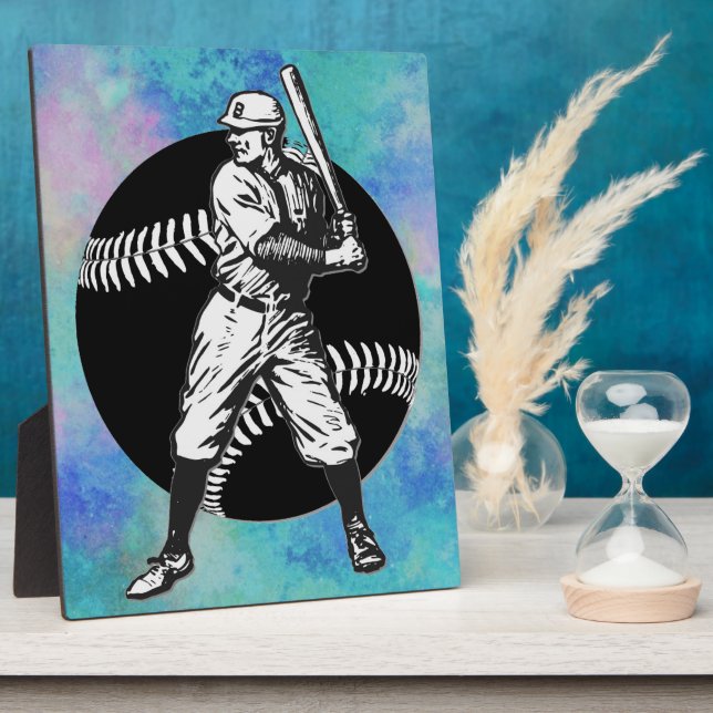 Baseball : Plaque Vintage (Côté)