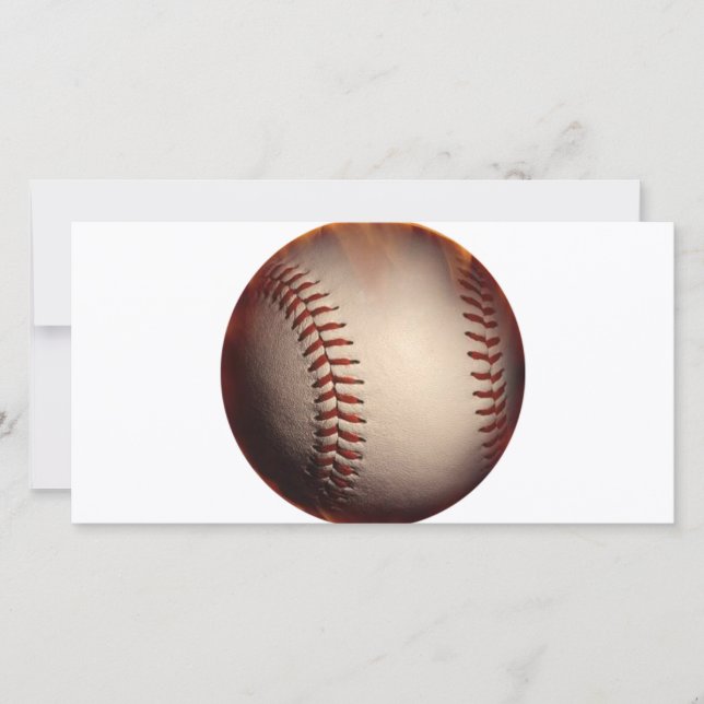 Baseball Qui Apparaît En Feu (Devant)