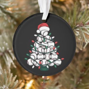 Baseball Sapin de Noël Santa Sports