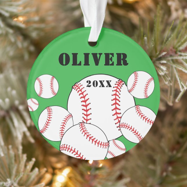 Baseball Sport Enfants Souvenir Noël (Arbre)