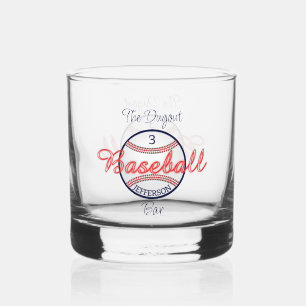 Baseball Sports Whiskey Rocks Verre Drinkware