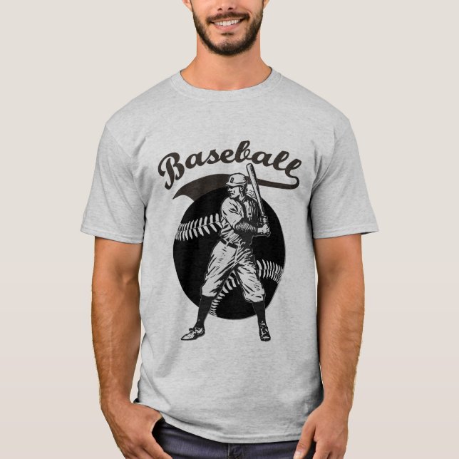 Baseball : T-shirt Vintage (Devant)