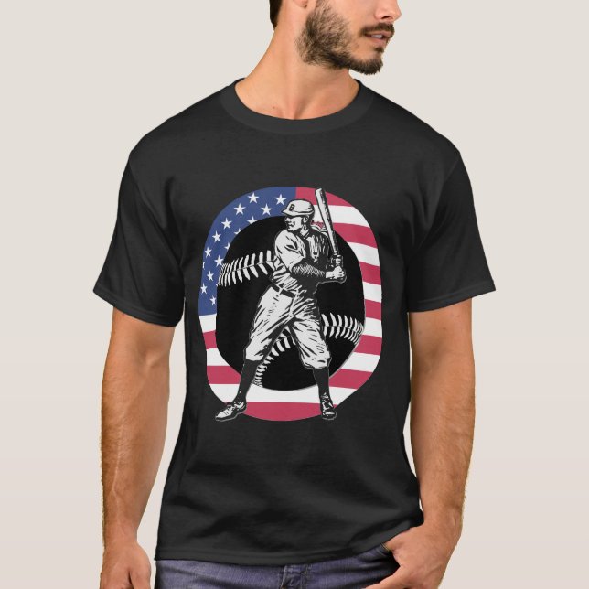Baseball : T-shirt Vintage (Devant)