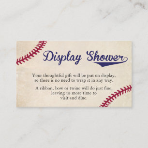 Baseball Thème Affichage Douche Insertion Cartes