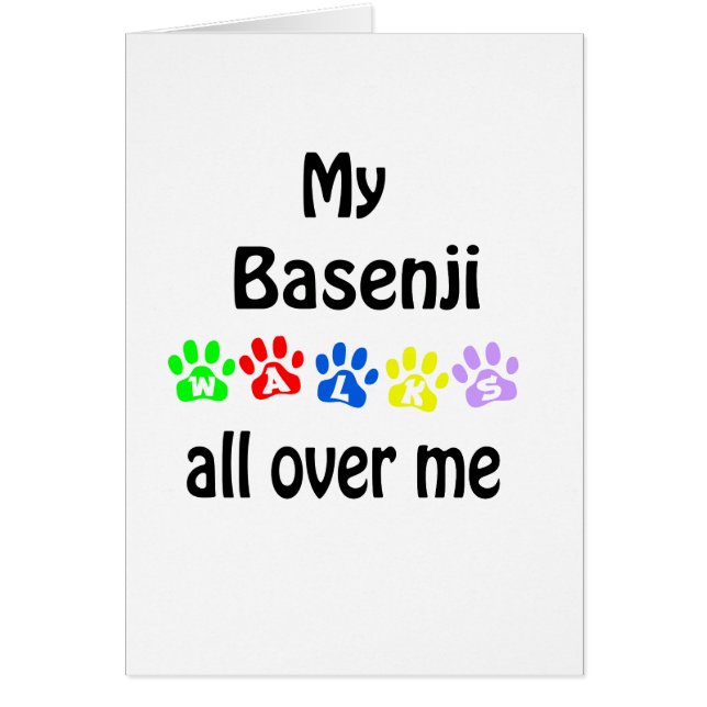 Basenji Walks Design (Devant)